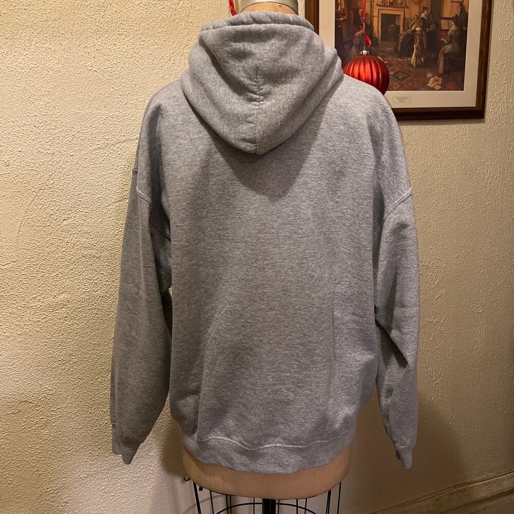 Men's Gildan Heavy Blend Gray Pullover Fleece Hoodie Size XL - Picture 8 of 10